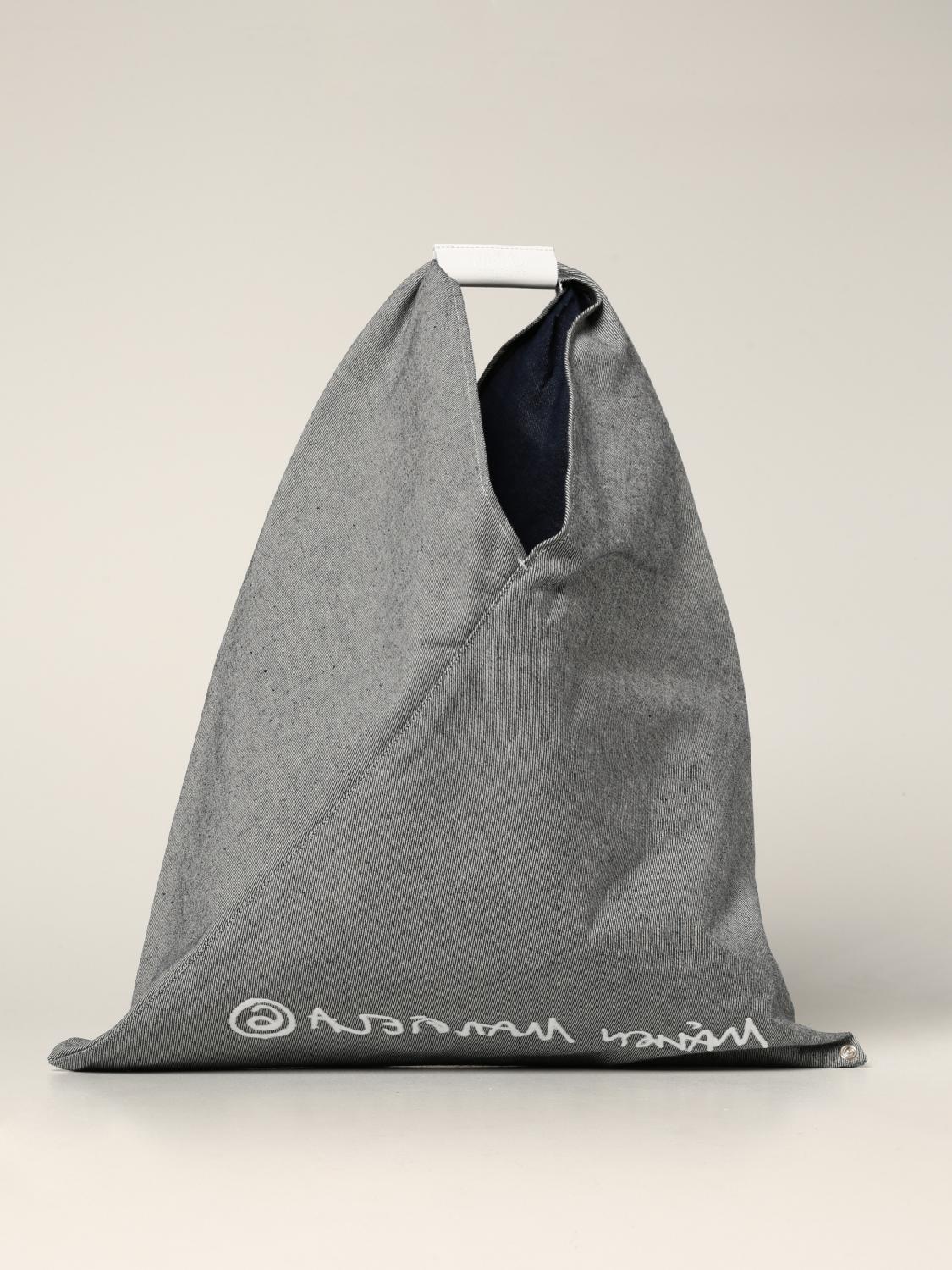 MM6 MAISON MARGIELA: Japanese denim bag - Grey | Mm6 Maison