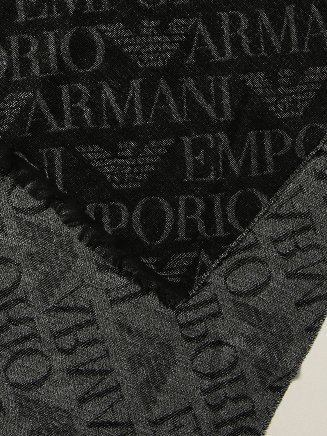 EMPORIO ARMANI: scarf with all over logo | Scarf Emporio Armani 