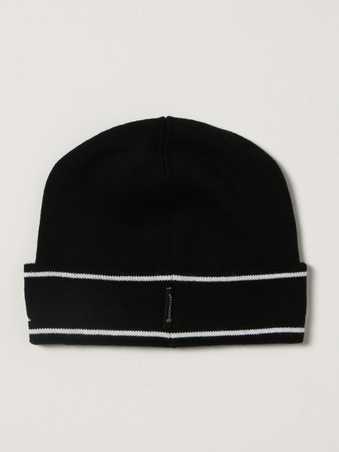Hat Moncler: Moncler beanie hat with logo black 2