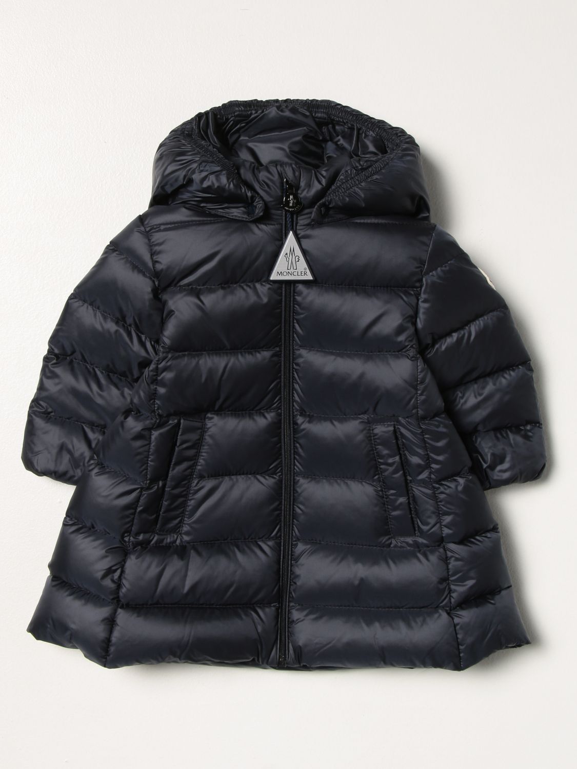 Куртка Moncler: Пальто Детское Moncler синий 1