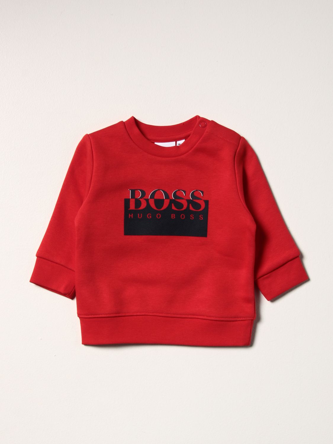 Sweater Hugo Boss: Hugo Boss sweatshirt with logo red 1