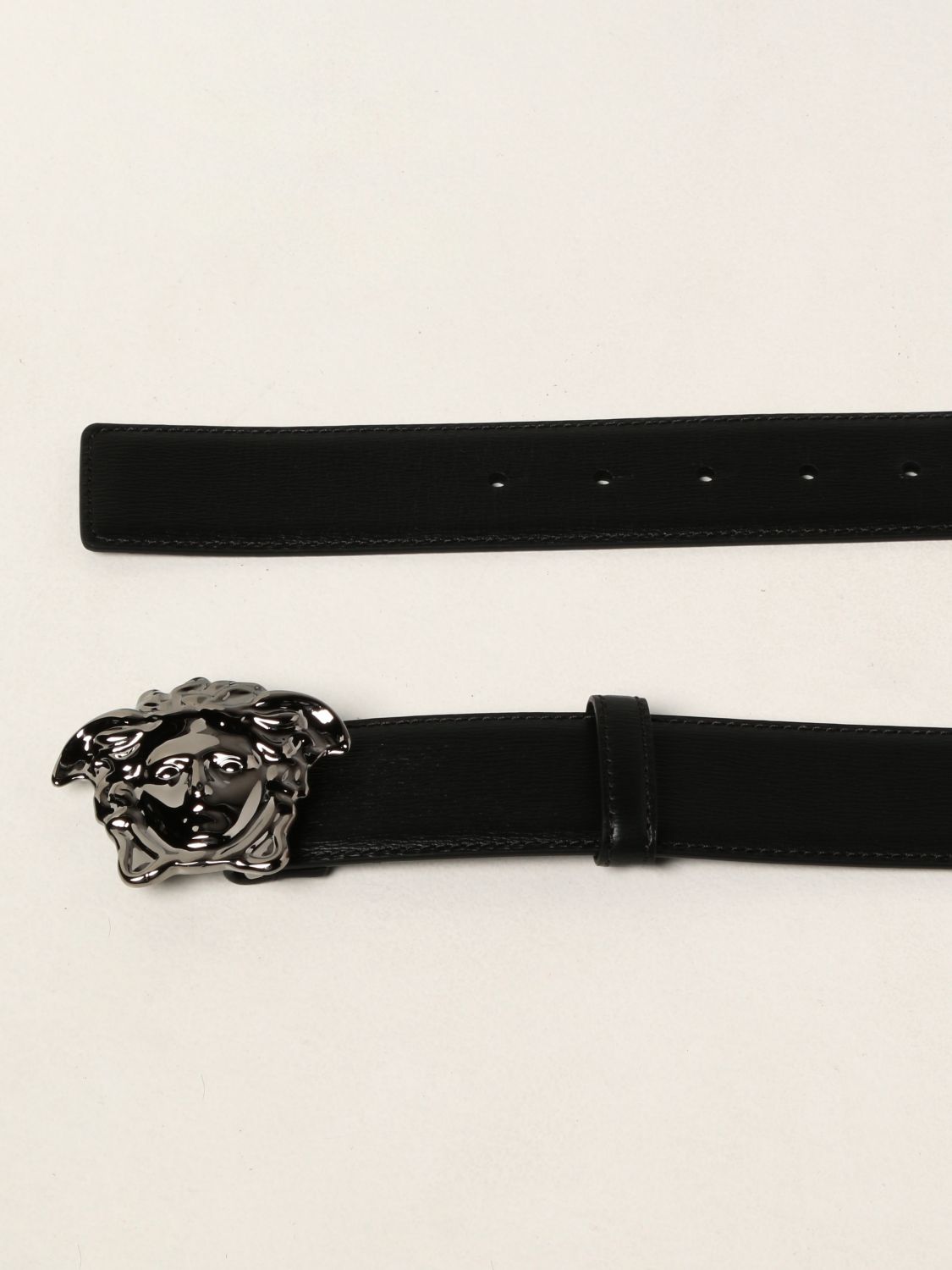 Belt Versace: Versace belt in calfskin with Medusa black 2