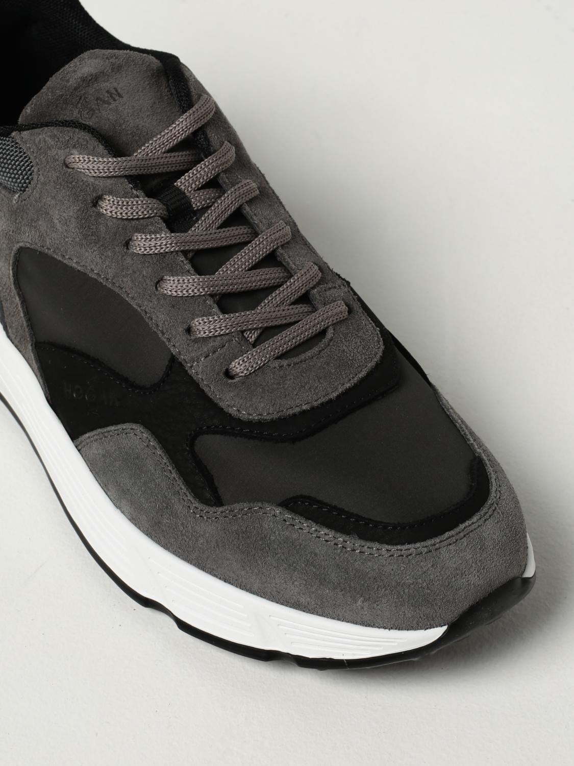 HOGAN: Hyperlight sneakers in fabric and suede - Grey | Hogan sneakers ...