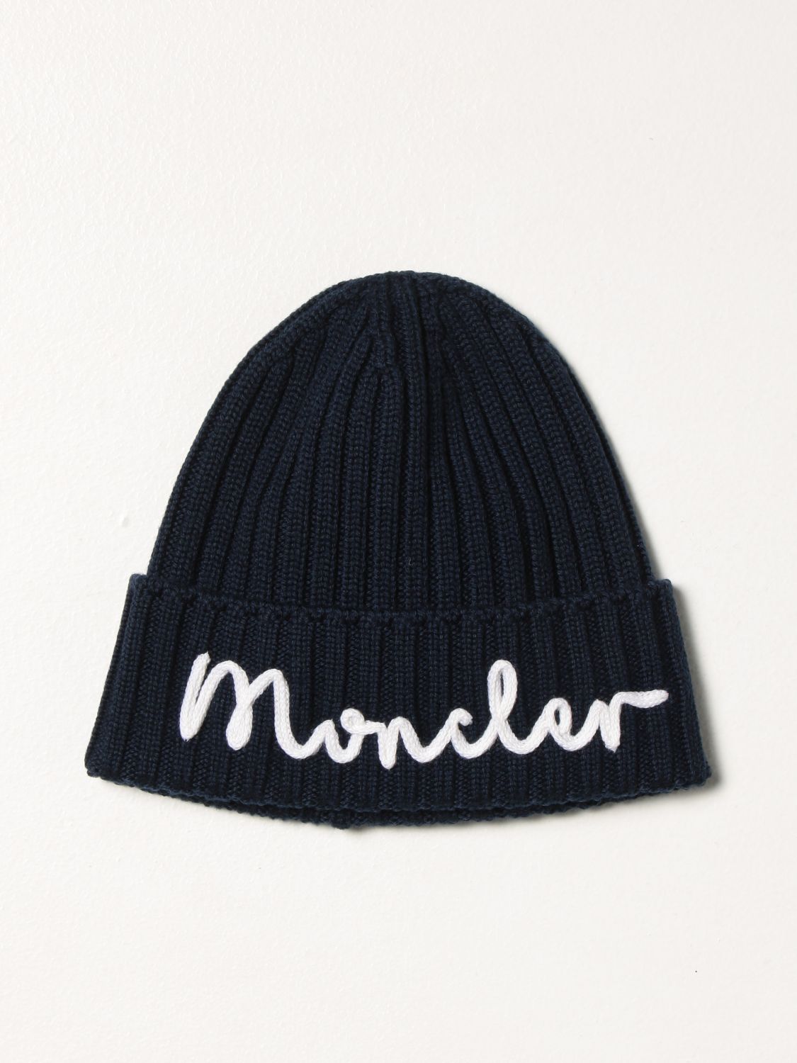 Hat Moncler: Moncler hat in wool blue 1