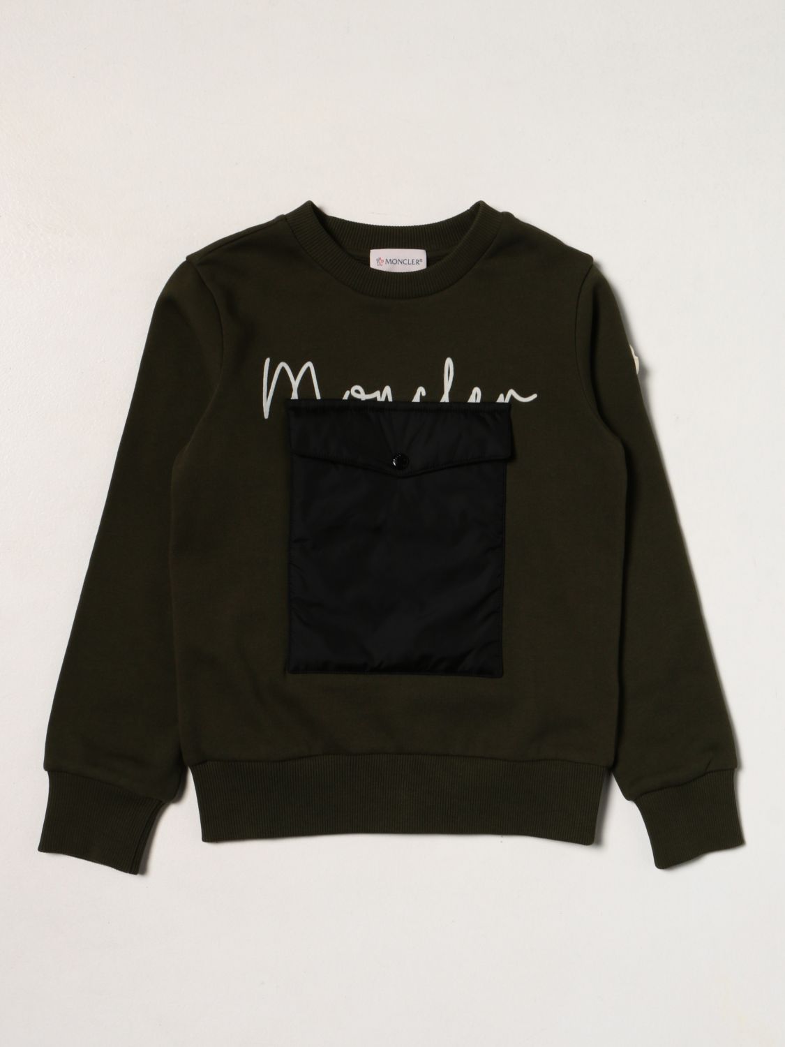Sweater Moncler: Moncler sweatshirt with logo black 1