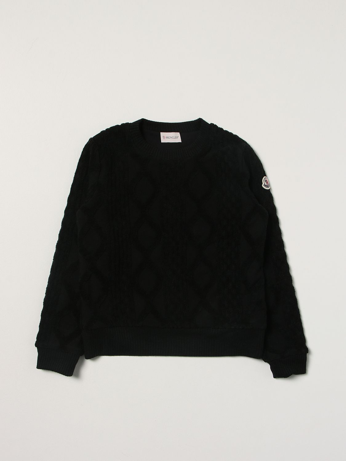 Sweater Moncler: Basic Moncler sweater with logo black 1