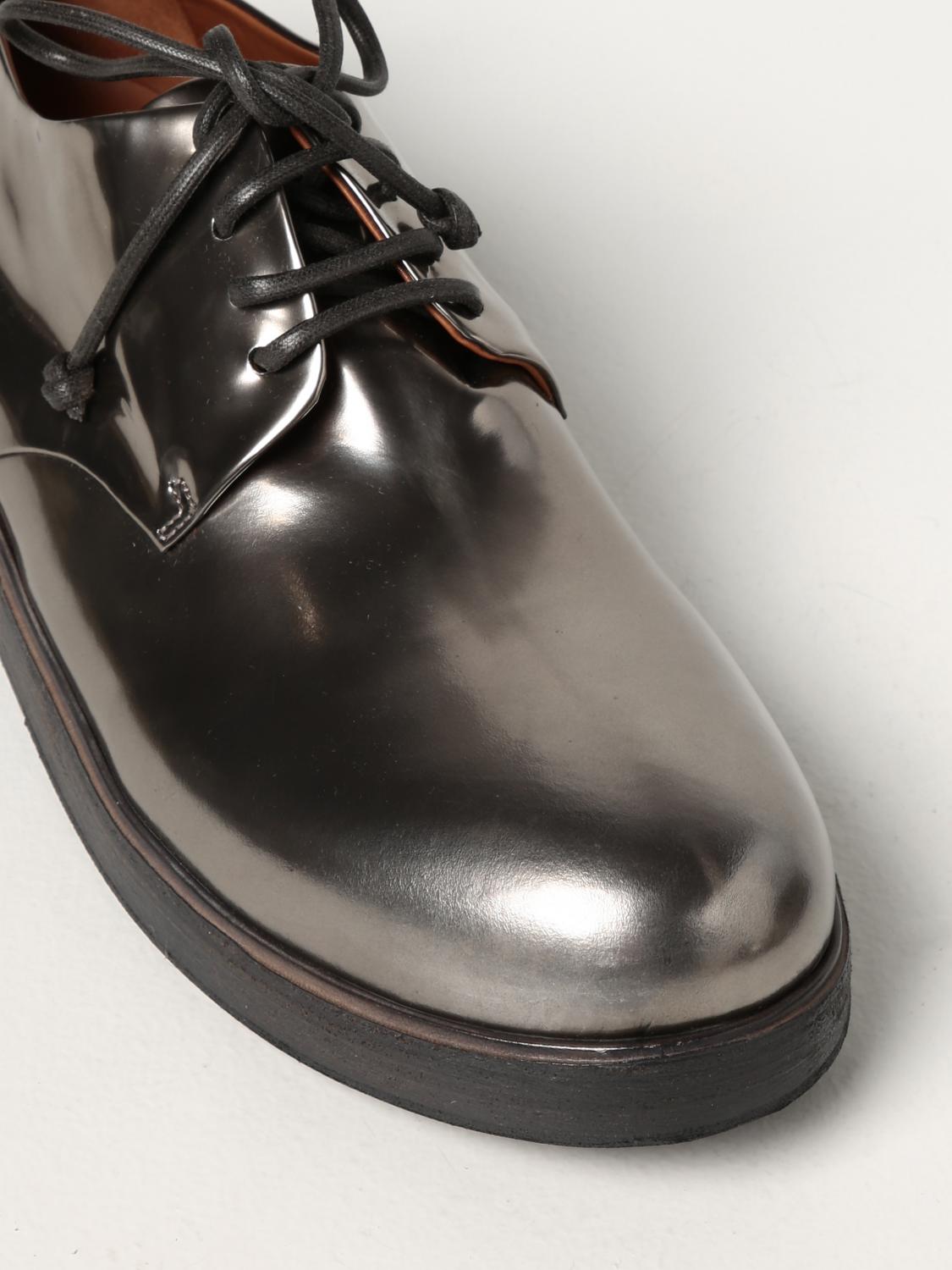 MARSÈLL: Derby Zucca Zeppa in pelle laminata - Acciaio | Scarpe Stringate  Marsèll MM1330AB1 GIGLIO.COM