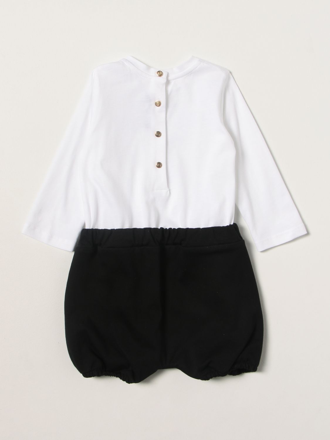 Tracksuits Balmain: Balmain cotton onesie with logo white 2