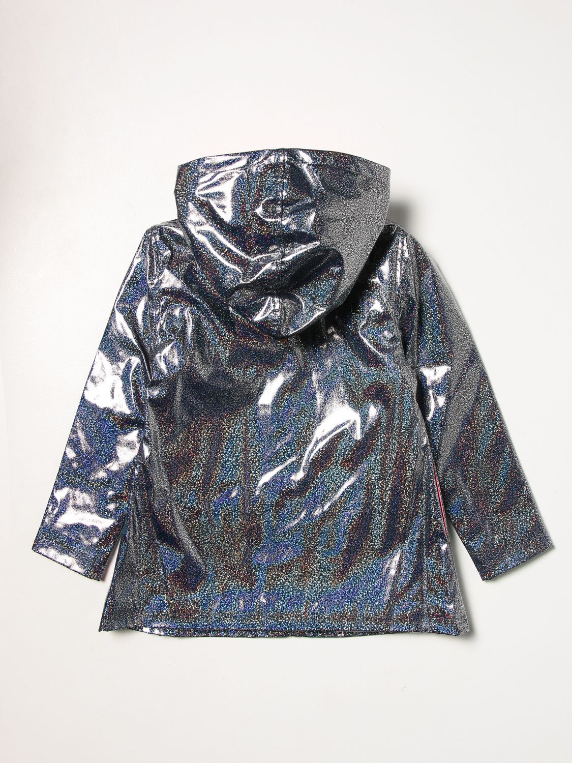 Jacket Billieblush: Billieblush coat in glitter pvc blue 2