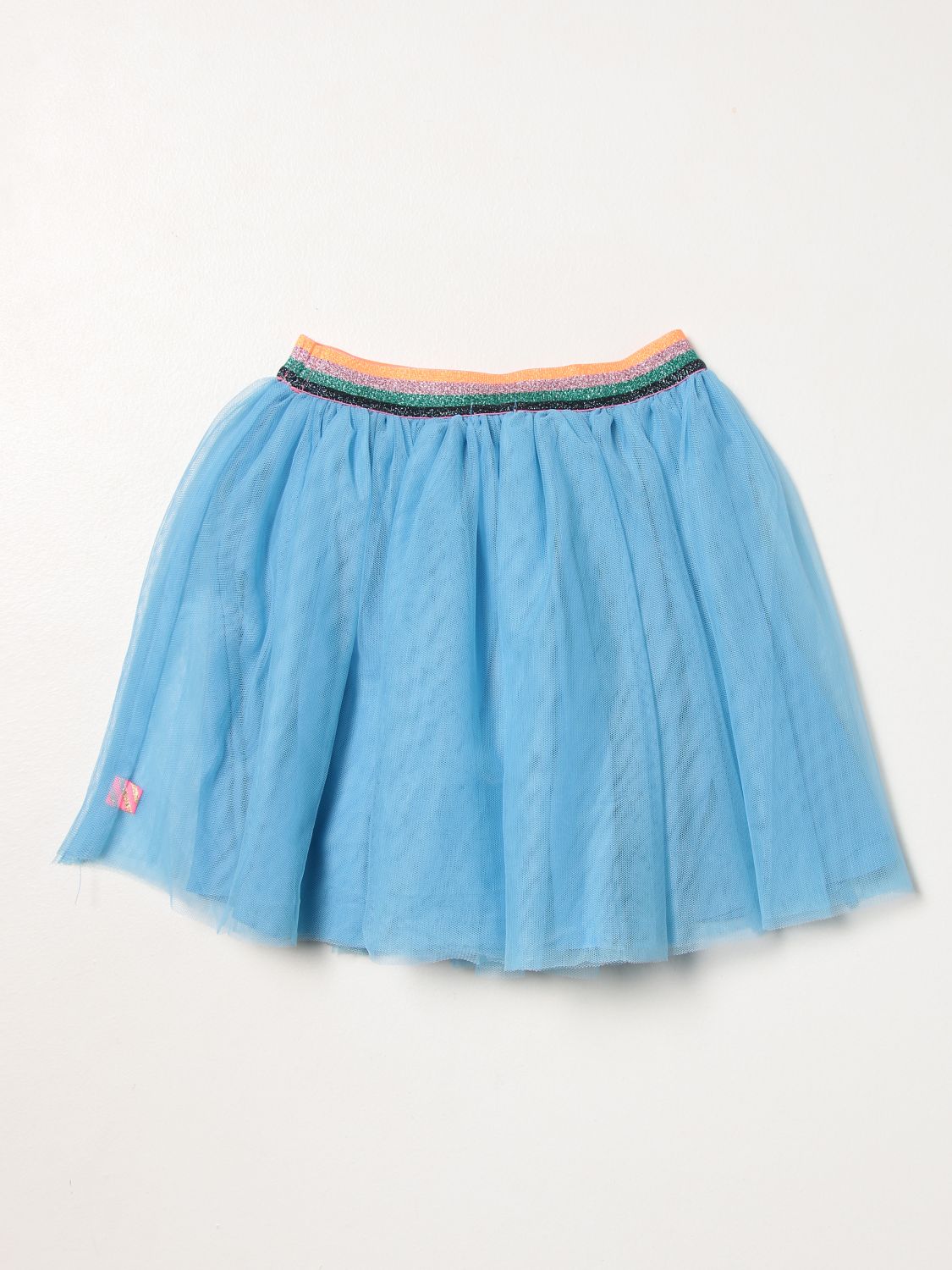 Skirt Billieblush: Billieblush skirt in tulle with patches gnawed blue 2