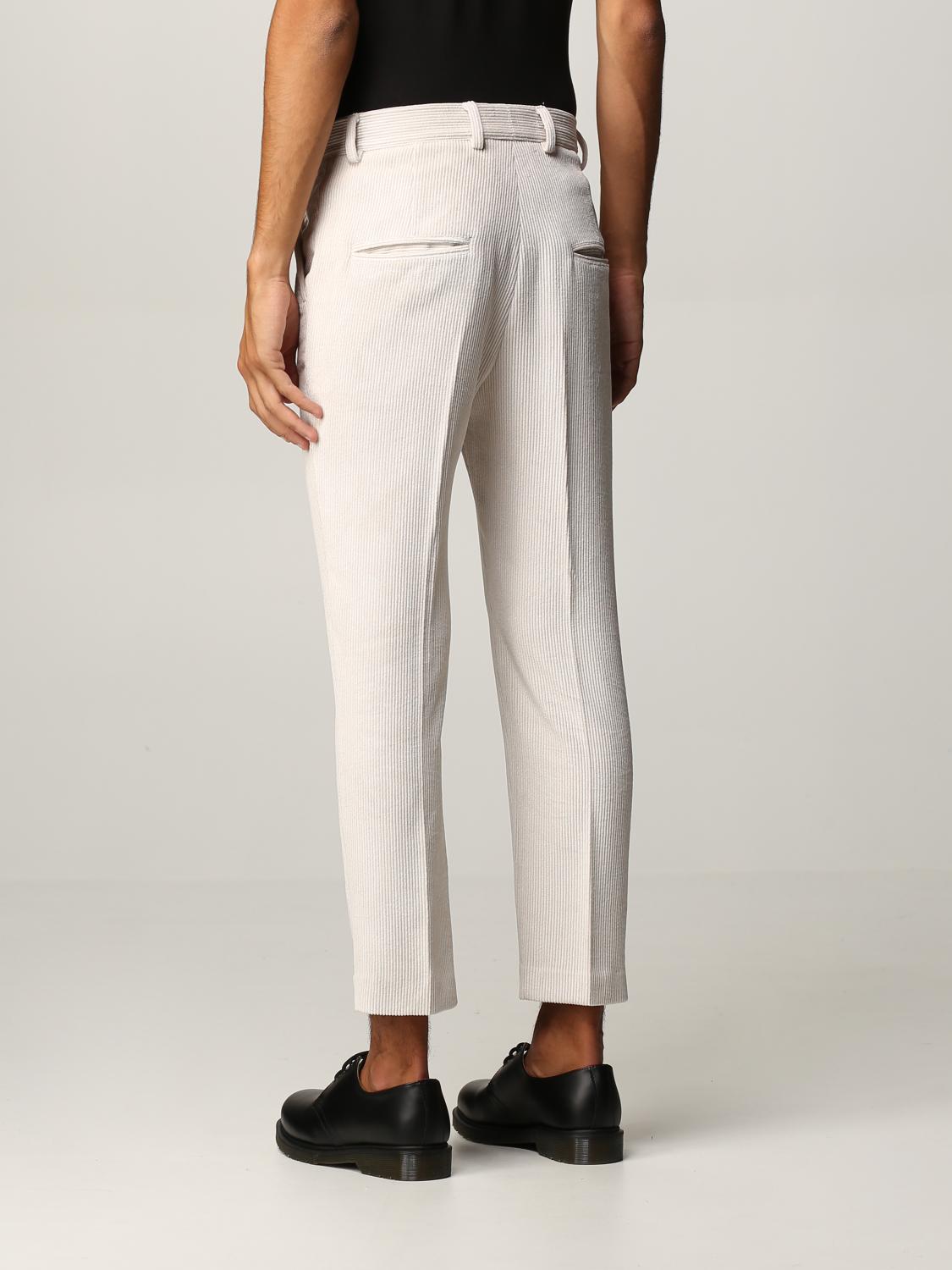 DANIELE ALESSANDRINI: Pantalone uomo - Bianco | Pantalone Daniele  Alessandrini P4037N9914106 GIGLIO.COM