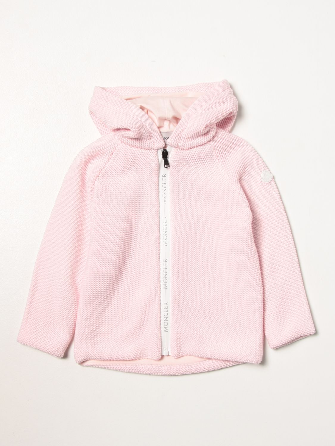Sweater Moncler: Moncler cotton sweatshirt pink 1