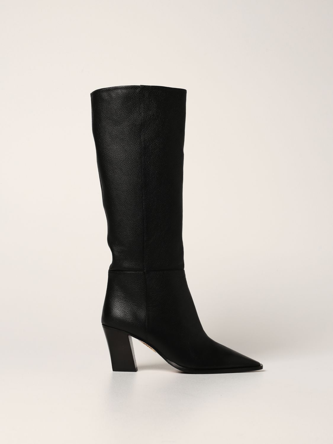 Boots Aquazzura: Aquazzura boots in grained nappa leather black 1