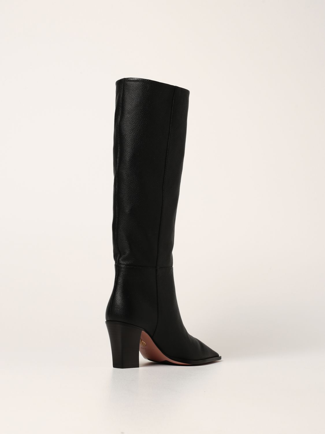 Boots Aquazzura: Aquazzura boots in grained nappa leather black 3