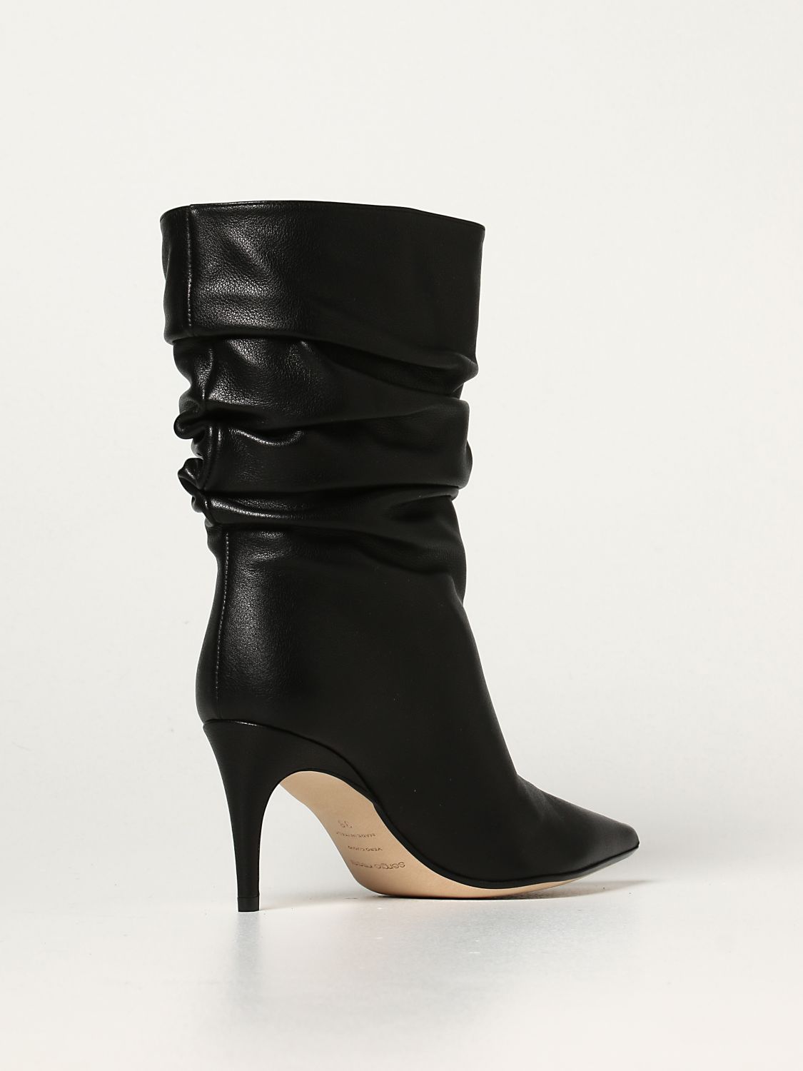 SERGIO ROSSI: boots for woman Black | Sergio Rossi boots MMVG08 online on GIGLIO.COM