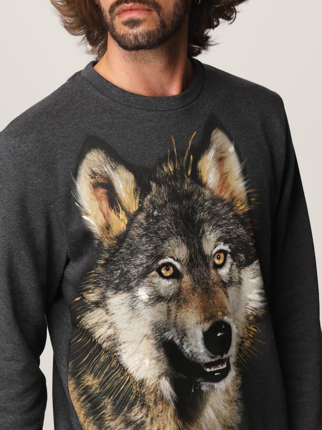 wolf print sweatshirt