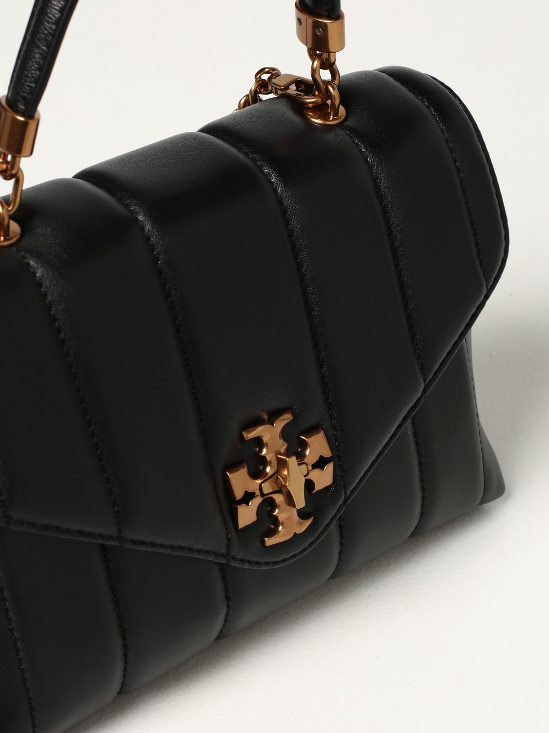 TORY BURCH: Kira bag in quilted leather - Black | Tory Burch handbag 83943  online on 