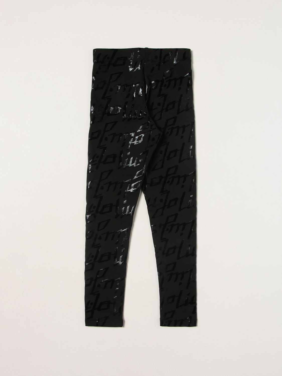 Pants Liu Jo: Liu Jo leggings in cotton with logo black 1 2