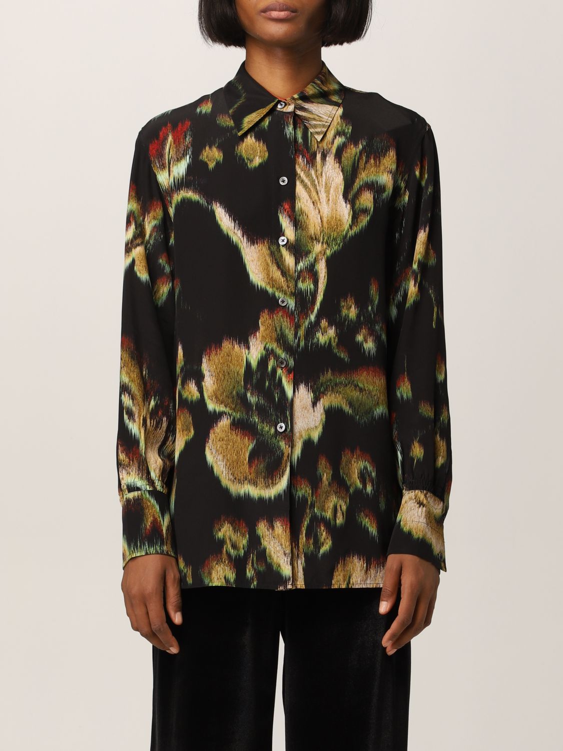 PAUL SMITH: printed silk shirt - Multicolor | Shirt Paul Smith ...