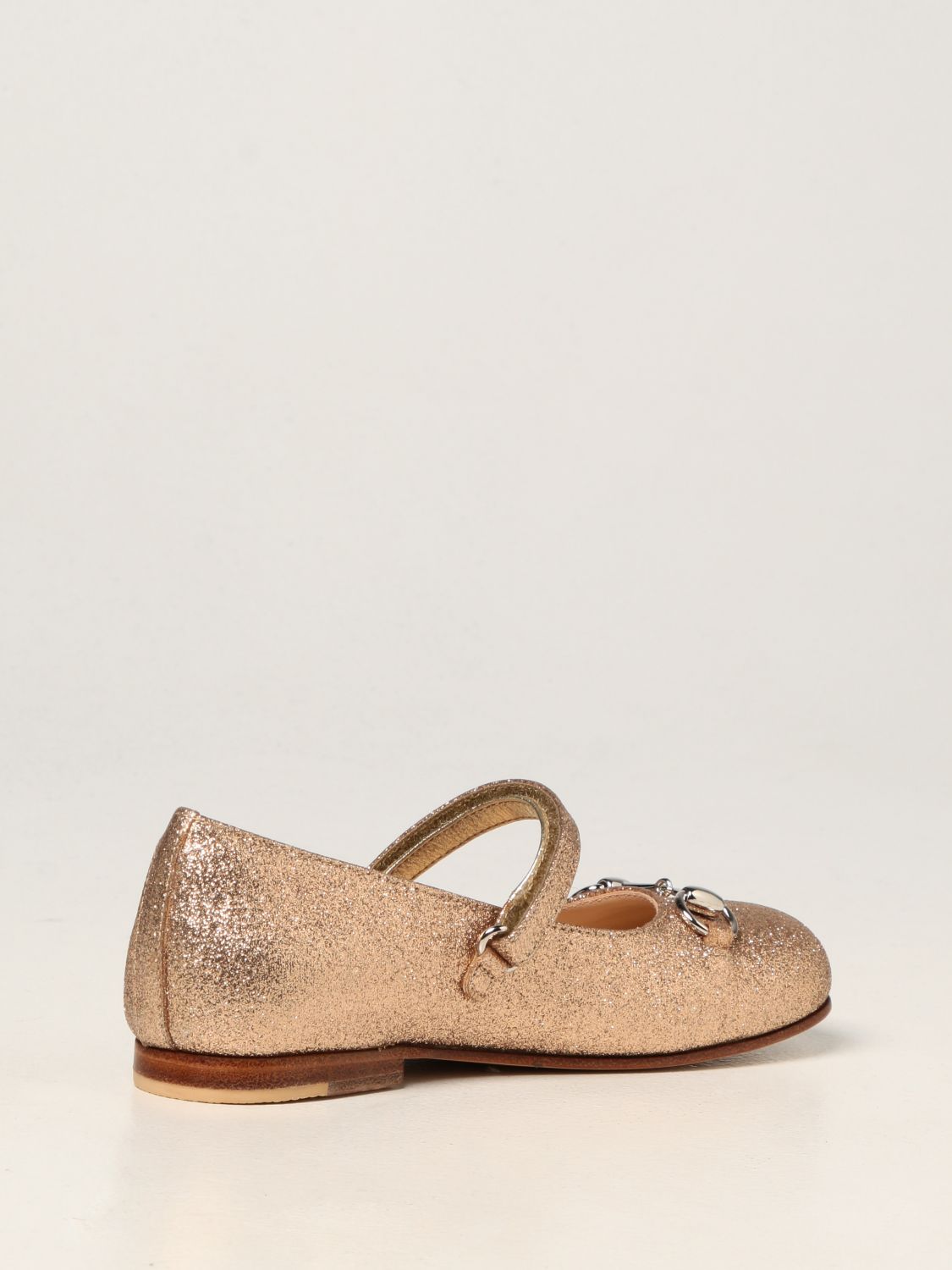 Shoes Gucci: Gucci ballet flats in glitter fabric sand 3