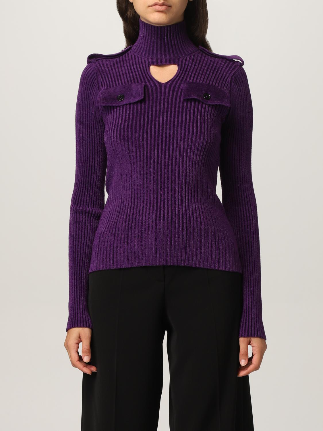 violet knitwear
