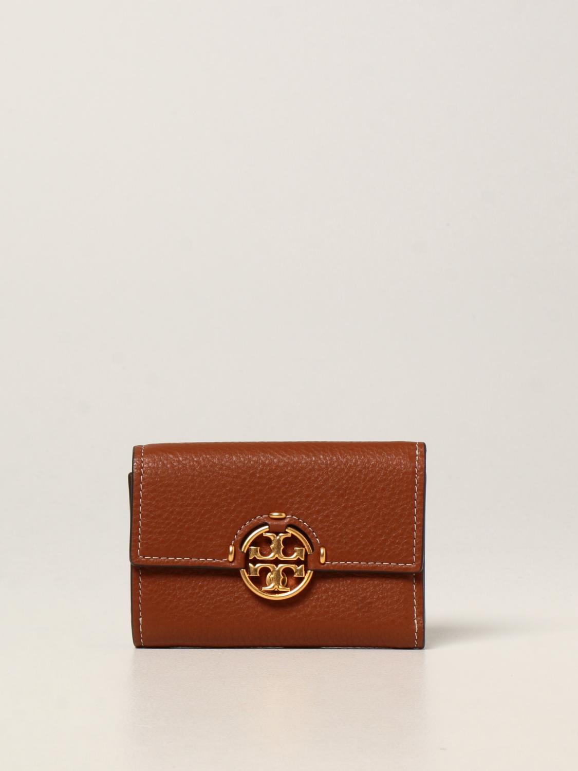 TORY BURCH: Marc Jacobs wallet in grained leather - Brown | Tory Burch  wallet 79393 online on 