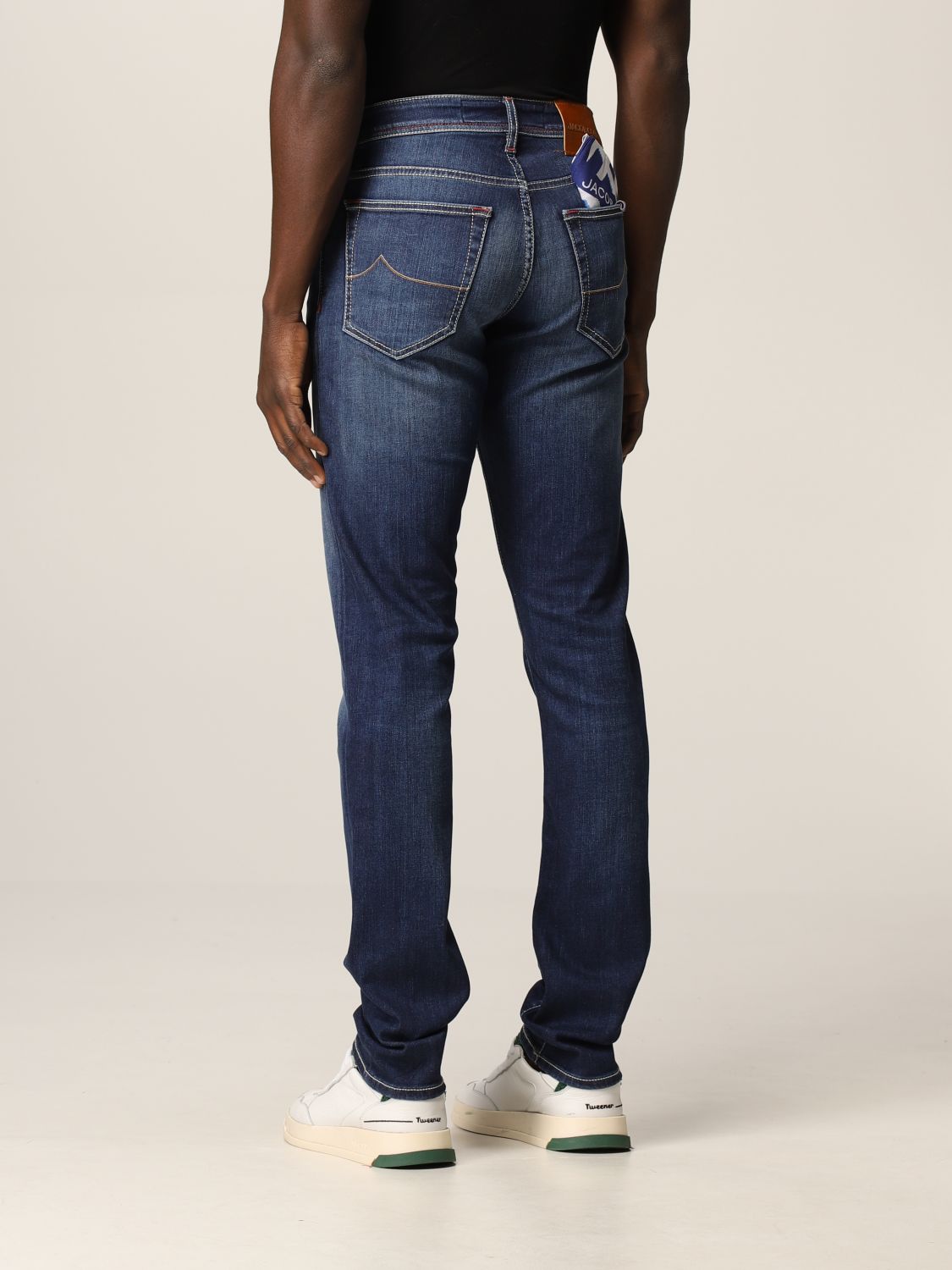 Jeans Jacob Cohen: Jeans a 5 tasche Jacob Cohen con logo denim 2