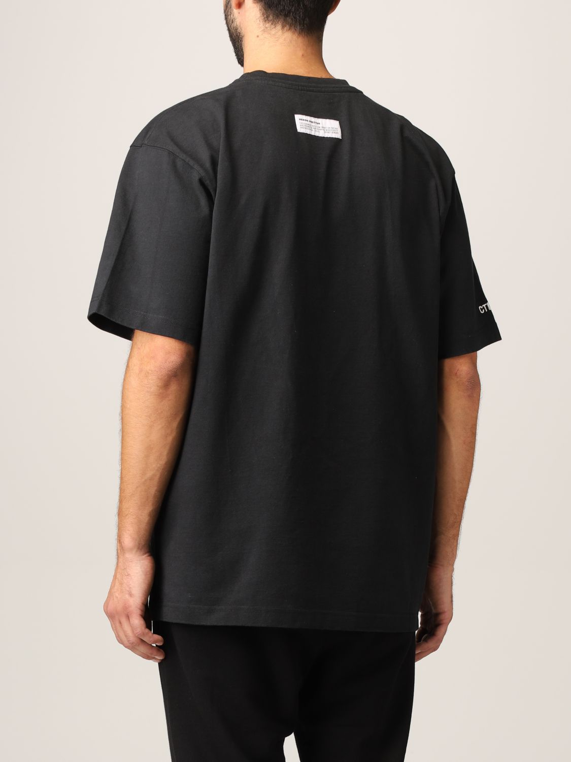 T-shirt Heron Preston: T-shirt Heron Preston in cotone con stampa grigio 2