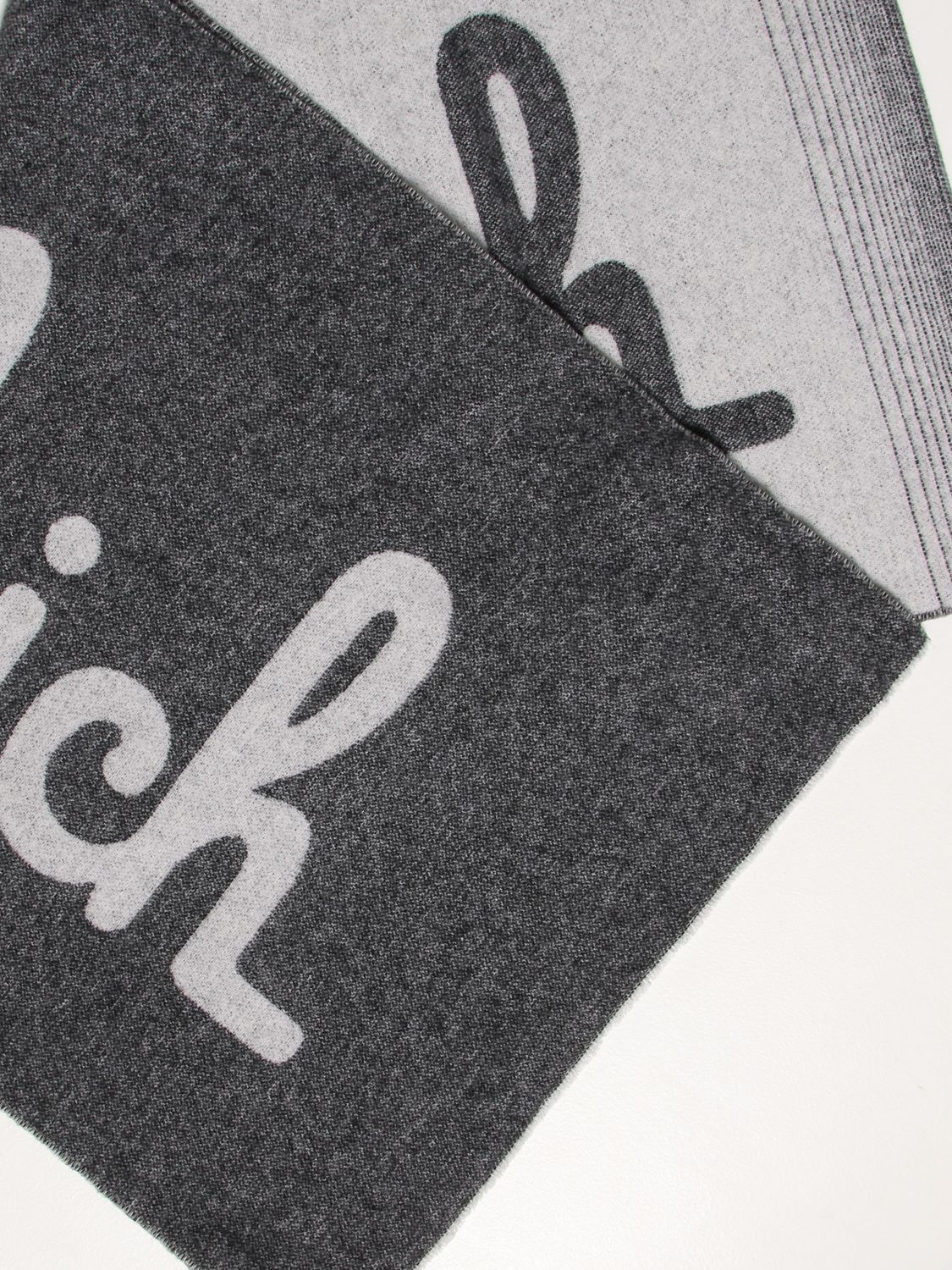 Scarf Woolrich: Woolrich scarf with big logo black 3