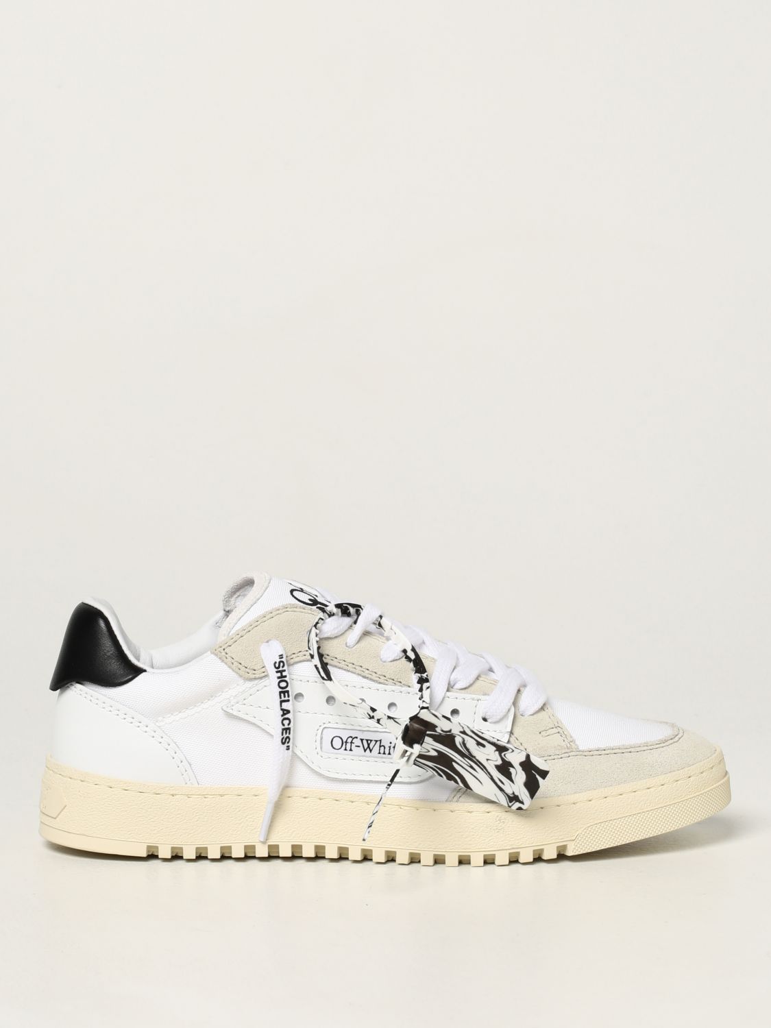 OFF WHITE men's white shoes sneakers OMIA085F22FAB0010155