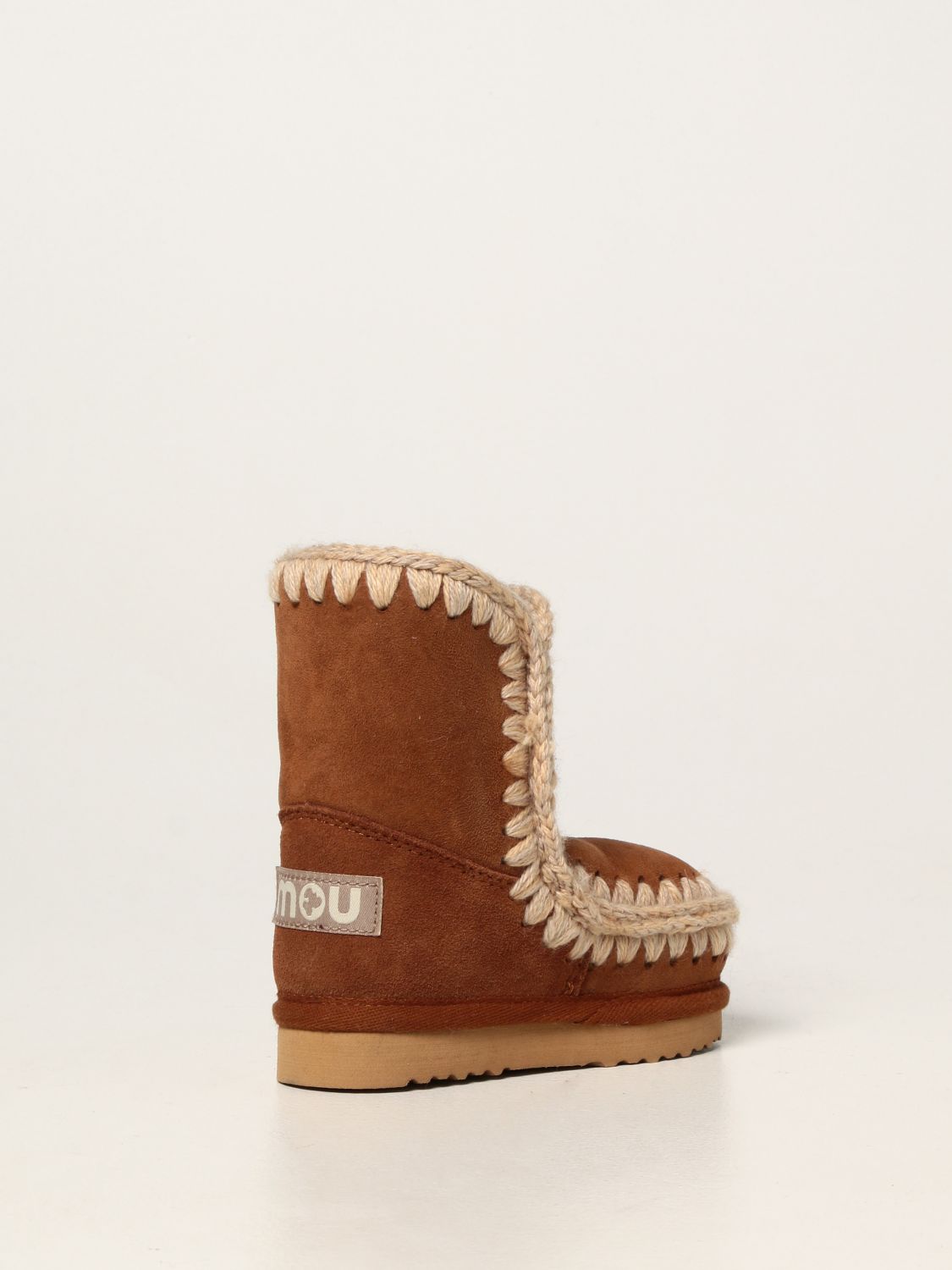 Shoes Mou: Eskimo boot Kid Mou sneaker in suede burnt 3