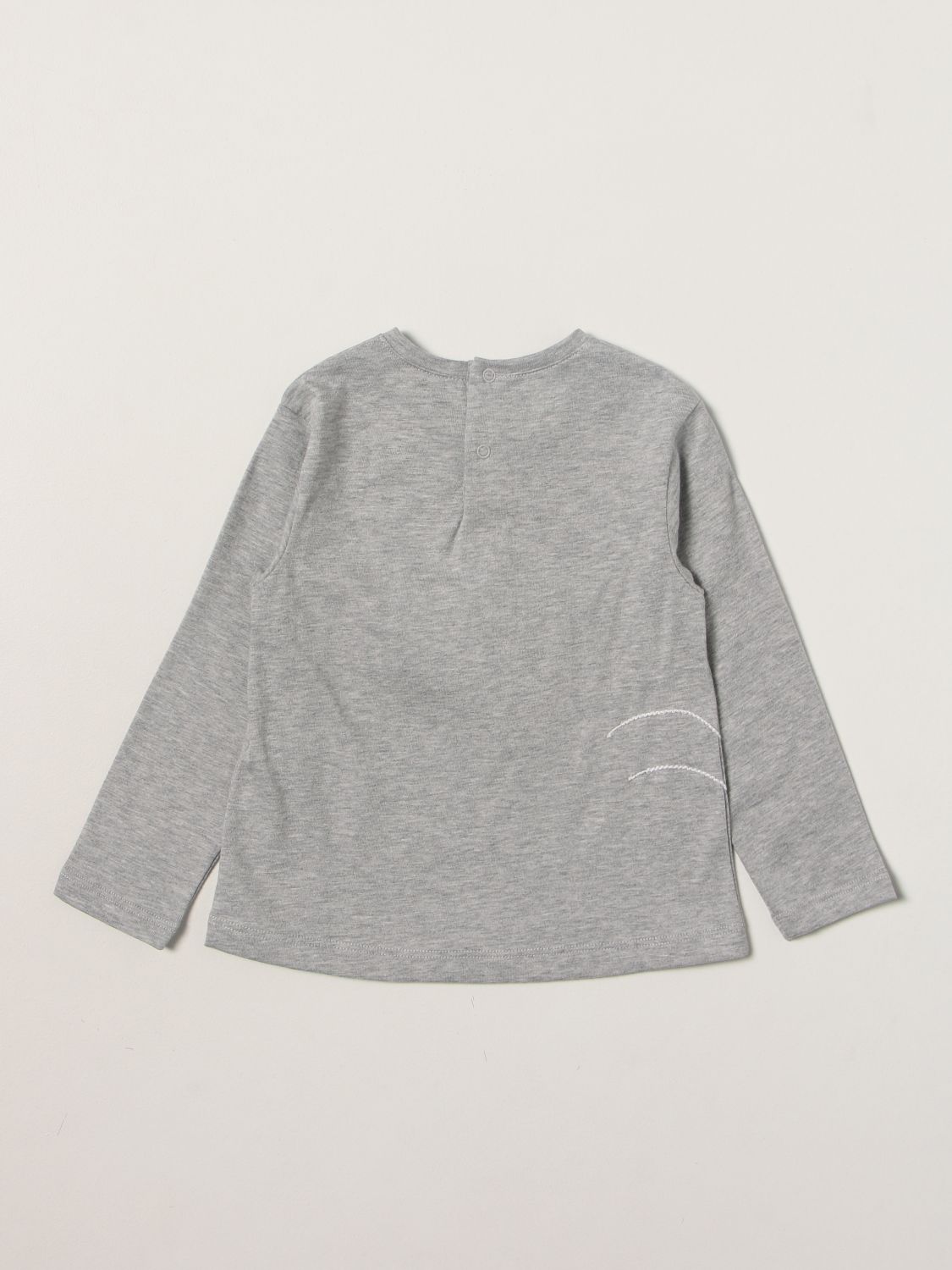T-shirt Il Gufo: Il Gufo T-shirt in cotton with tulle application grey 2