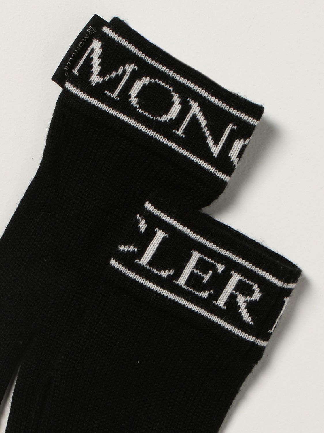 Gloves Moncler: Moncler gloves with logo black 2
