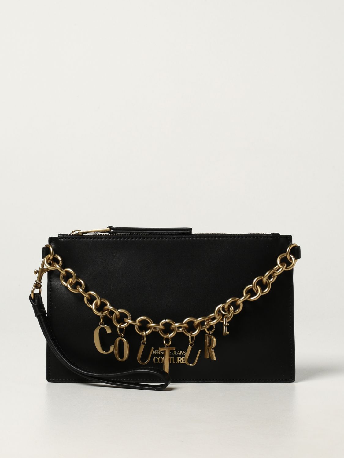 Crossbody bags Versace Jeans Couture: Versace Jeans Couture clutch bag in synthetic leather black 1