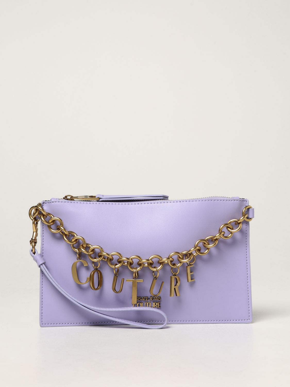 Crossbody bags Versace Jeans Couture: Versace Jeans Couture clutch bag in synthetic leather lavander 1