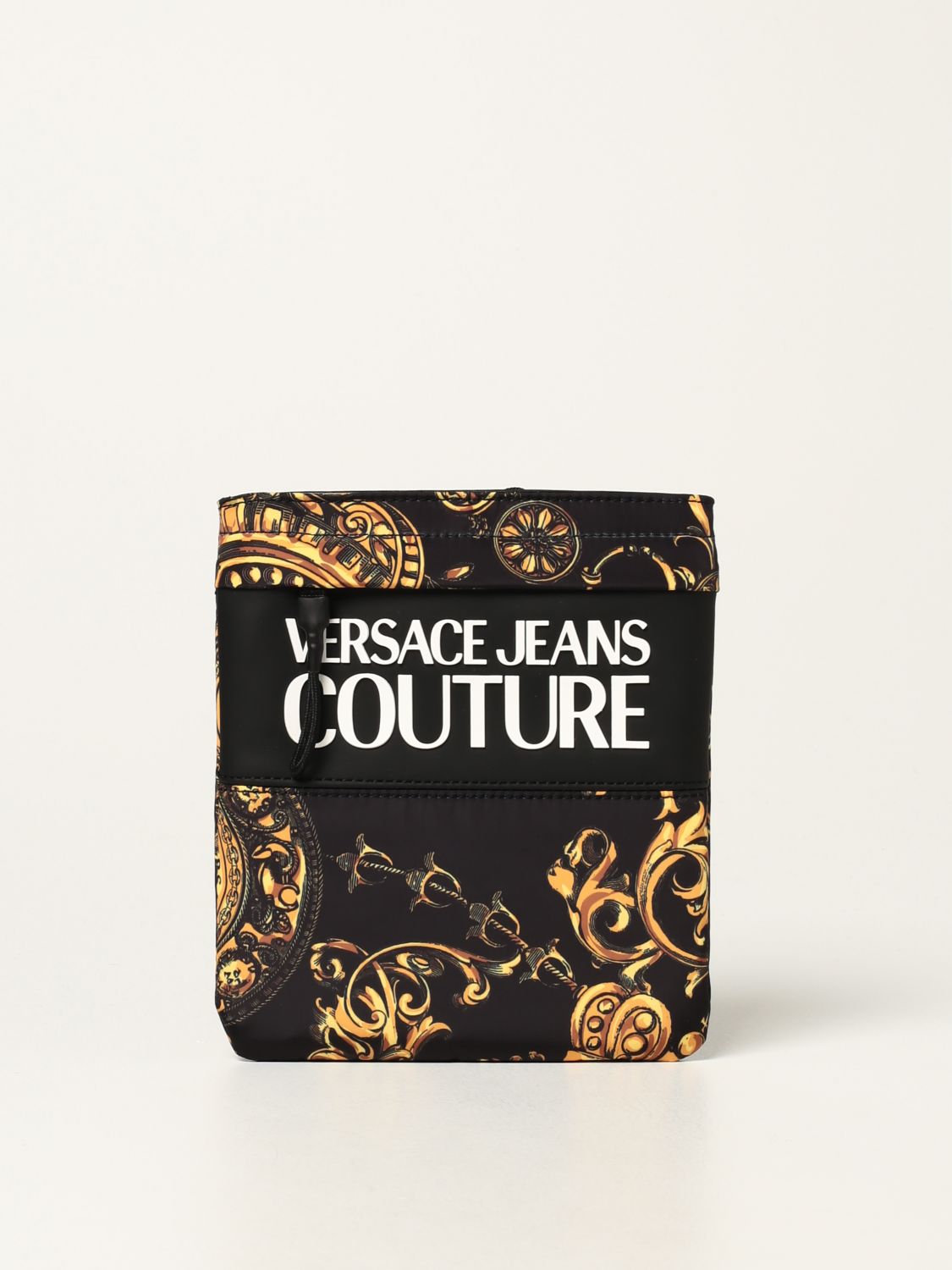 Borsa a tracolla Versace Jeans Couture: Borsello Versace Jeans Couture in nylon Regalia Baroque nero 1