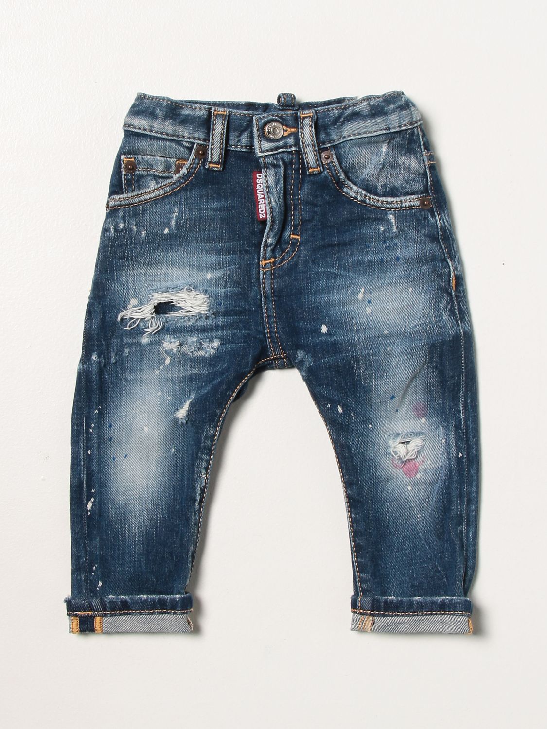 Jeans Dsquared2 Junior: Dsquared2 Junior 5-pocket jeans ripped blue 1