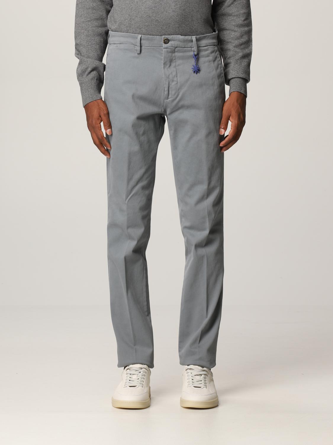 MANUEL RITZ: Pantalone uomo - Grigio | Pantalone Manuel Ritz  3132P1408T213810 GIGLIO.COM