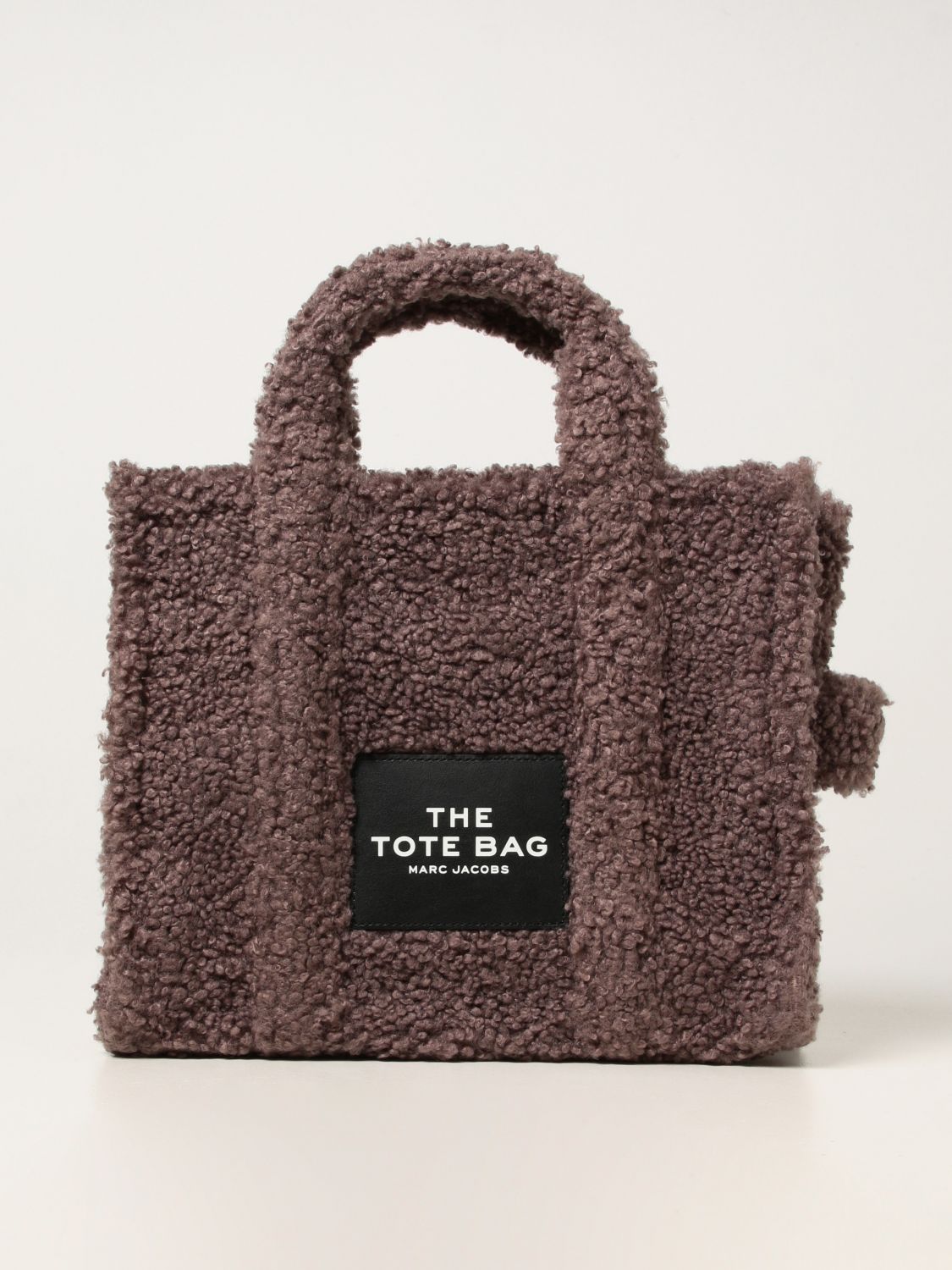 MARC JACOBS: The Tote Bag in ecological fur - Grey | Handbag Marc ...