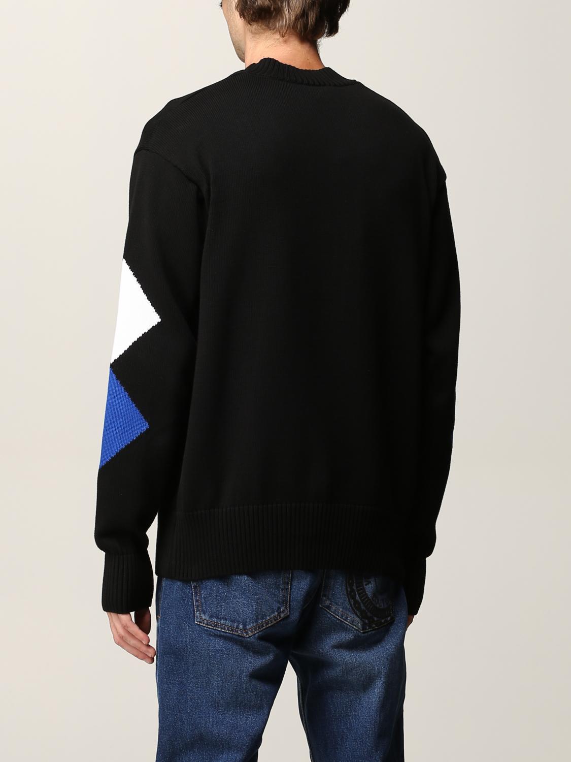Versace jeans couture maglione con scollo a v - nero. donna farfetch  pullover neri - Stileo.it