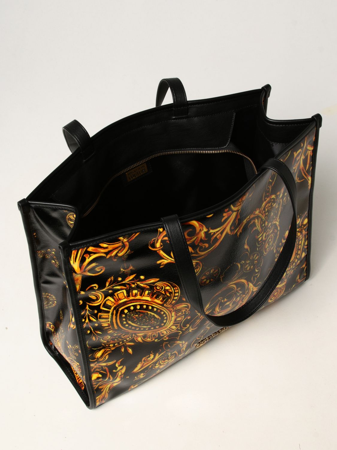 Tote bags Versace Jeans Couture: Versace Jeans Couture bag in coated canvas black 1 3