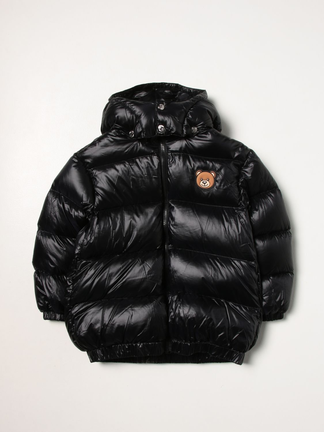 Jacket Moschino Kid: Moschino Kid jacket with logo black 1