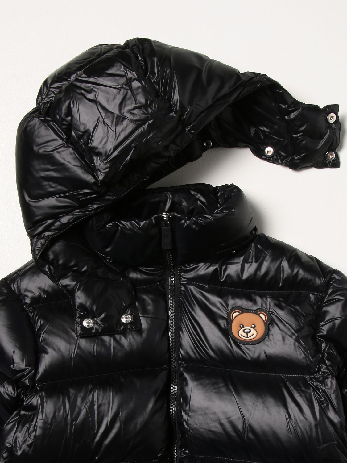 Jacket Moschino Kid: Moschino Kid jacket with logo black 3