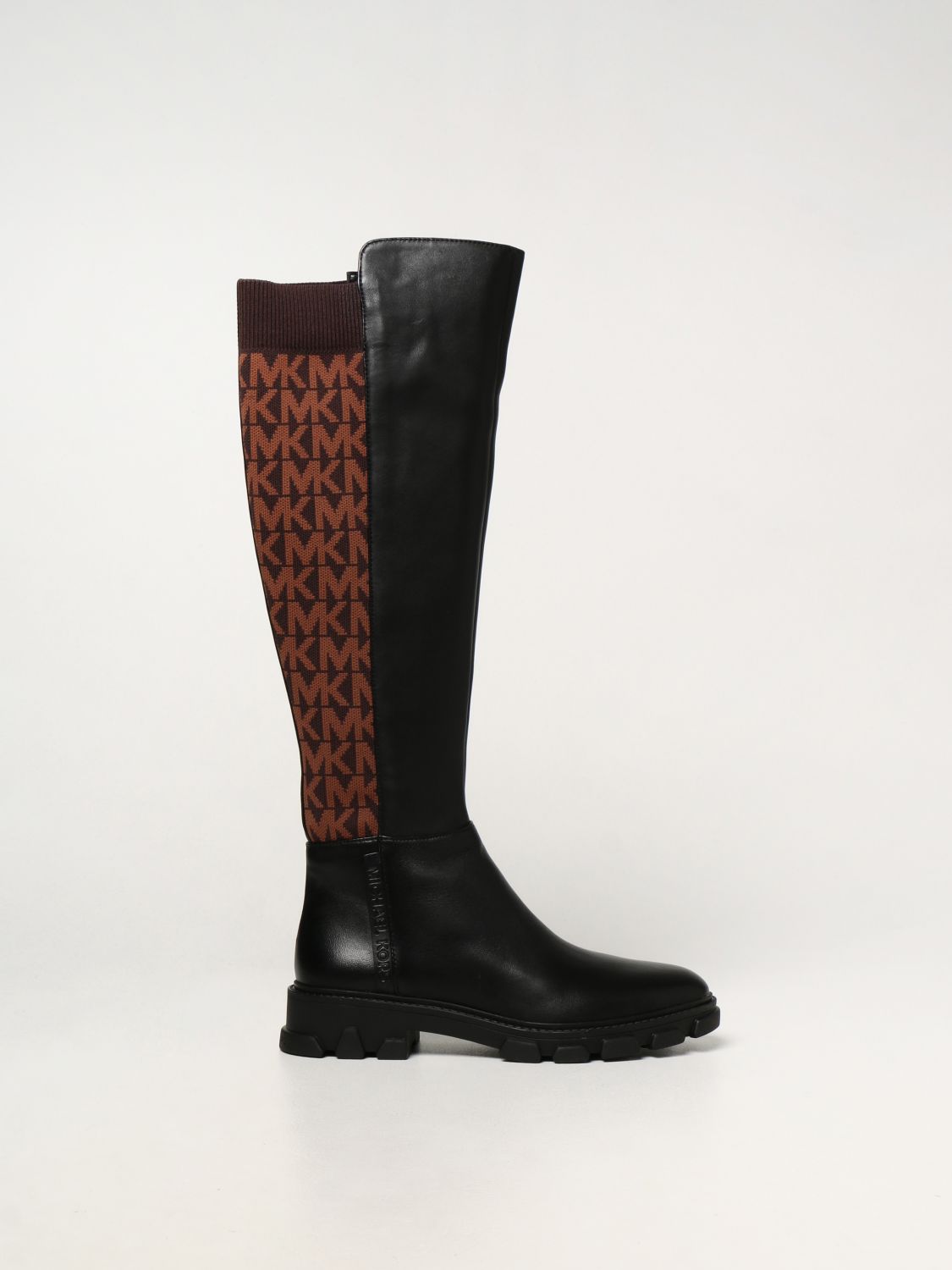Indsigt Rundt og rundt Do MICHAEL MICHAEL KORS: Ridley boots in leather and fabric | Boots Michael  Michael Kors Women Black | Boots Michael Michael Kors 40F1RIFB5L GIGLIO.COM