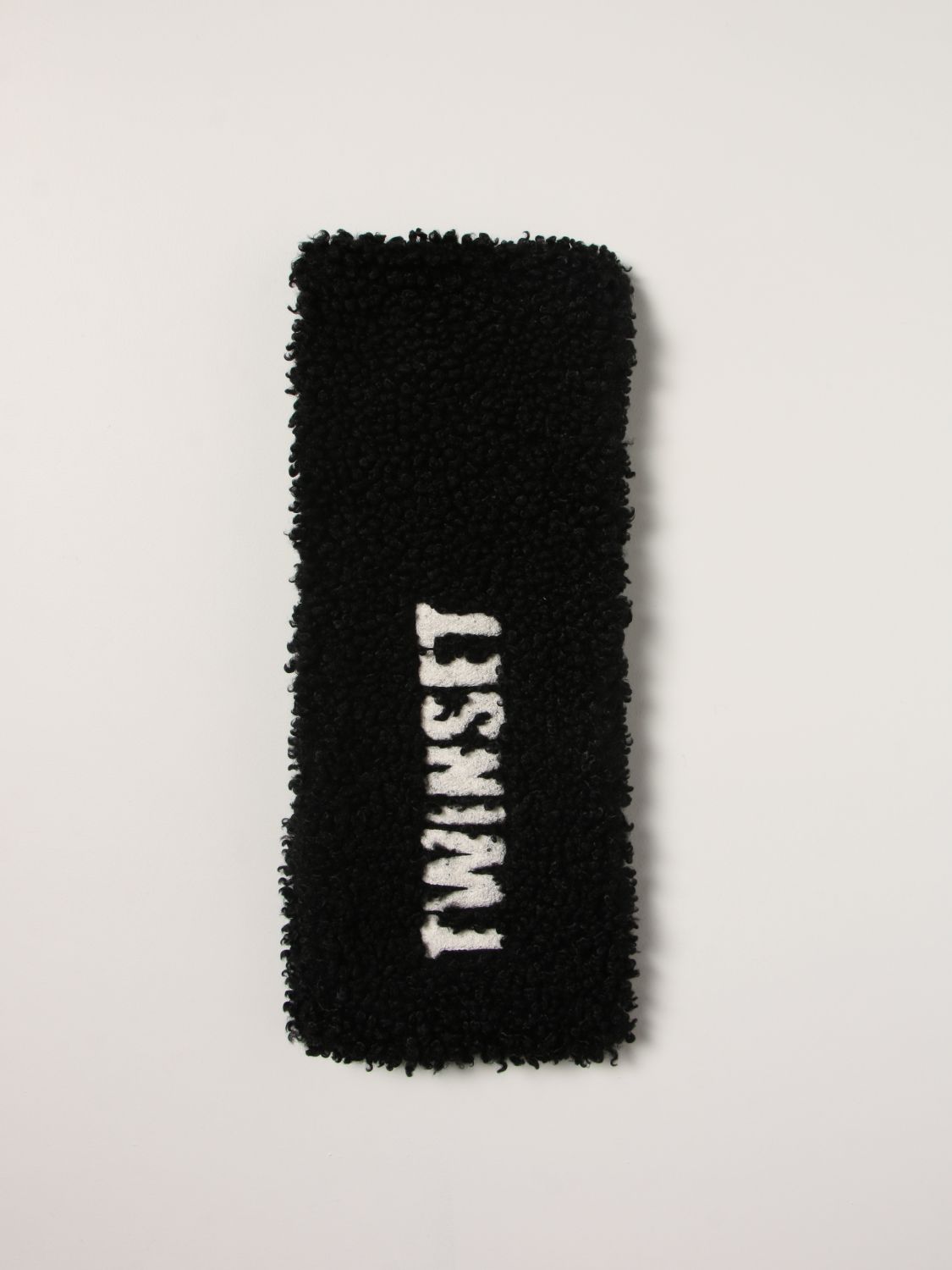 Scarf Twinset: Twin-set scarf with all over logo black 1