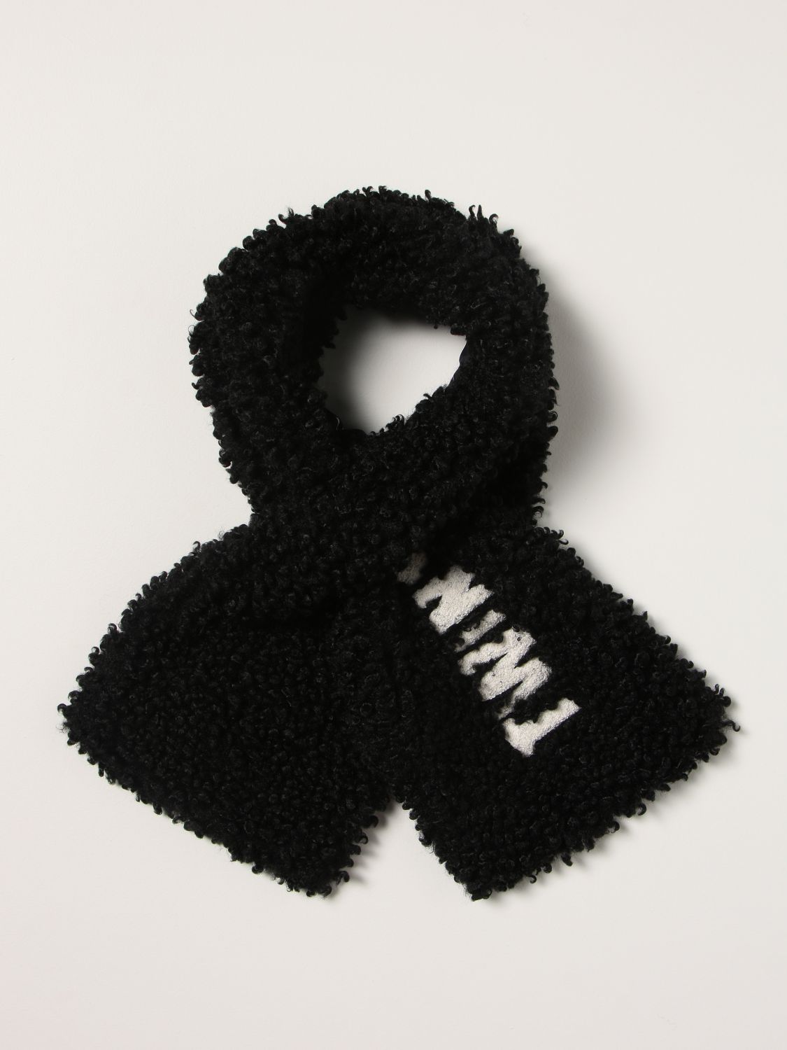 Scarf Twinset: Twin-set scarf with all over logo black 2