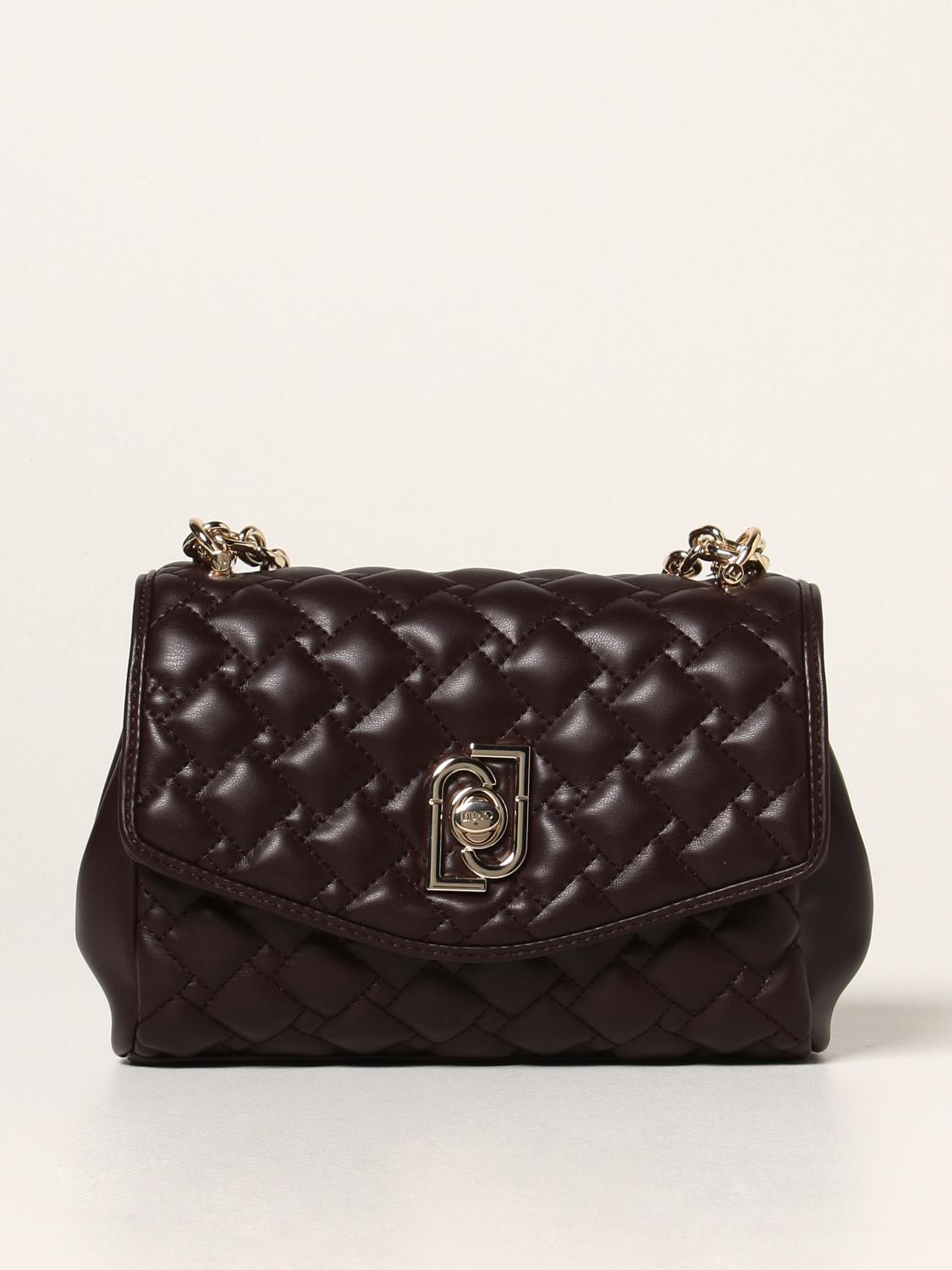 LIU-JO - BORSA A TRACOLLA MATELASSE' CON STRASS - BIANCO LANA - AA0210  E01041 10701
