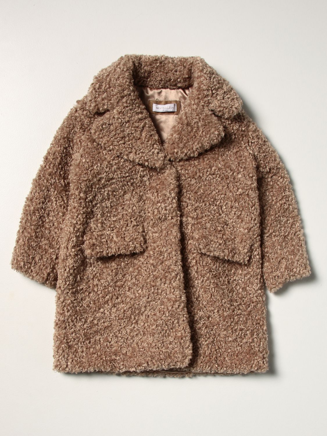 大衣 Monnalisa: 外套 儿童 Monnalisa 米色 1