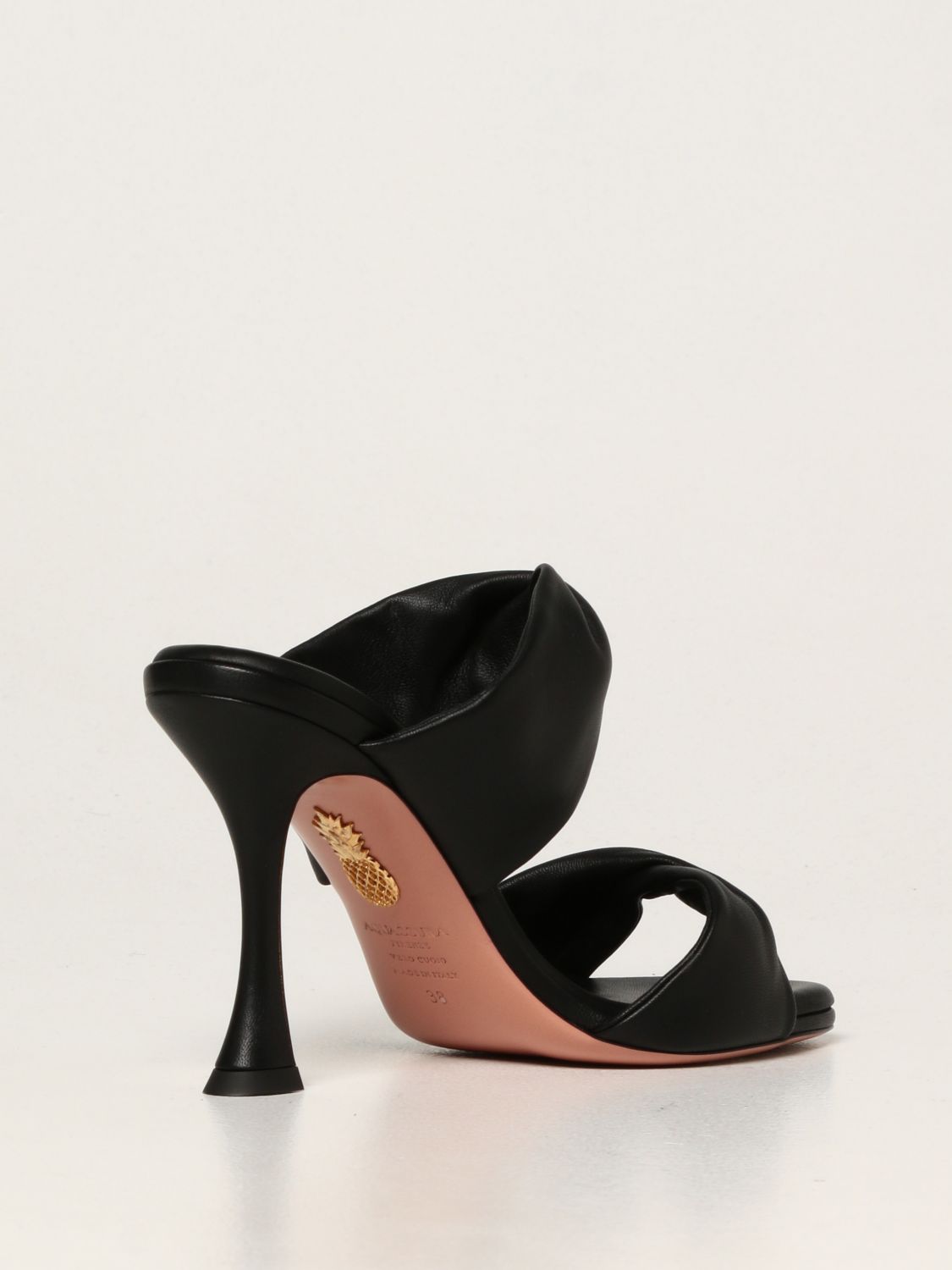 High heel shoes Aquazzura: Aquazzura sandals in nappa leather black 3