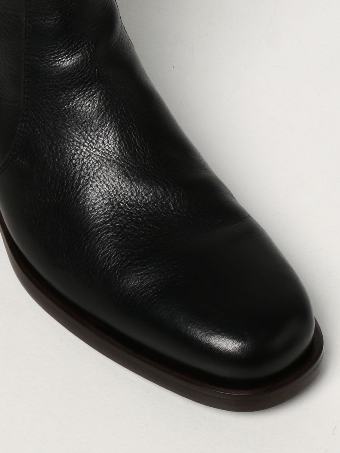 LEMAIRE: leather ankle boots - Black | Boots Lemaire M213FO306LL185  GIGLIO.COM